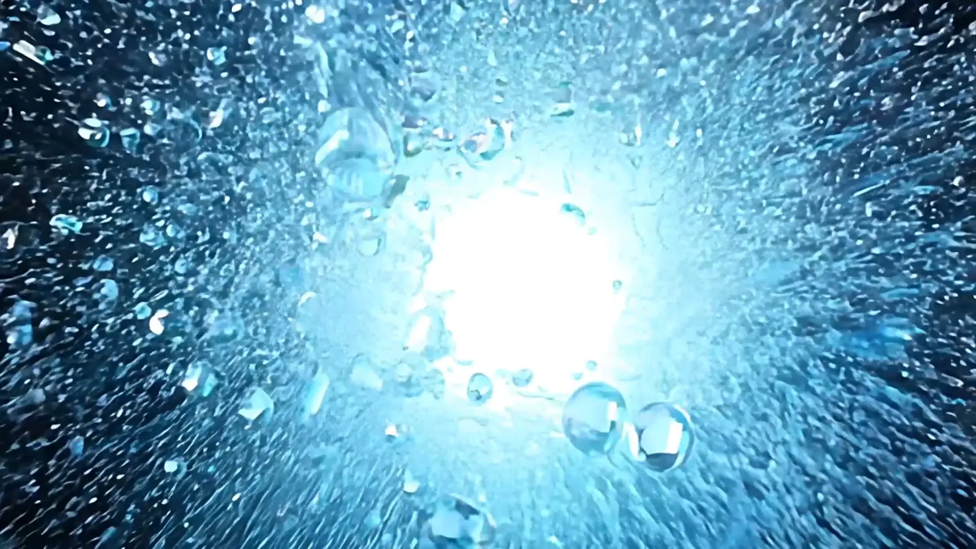 Dynamic Water Burst Explosion Overlay for Cinematic Logo Animation